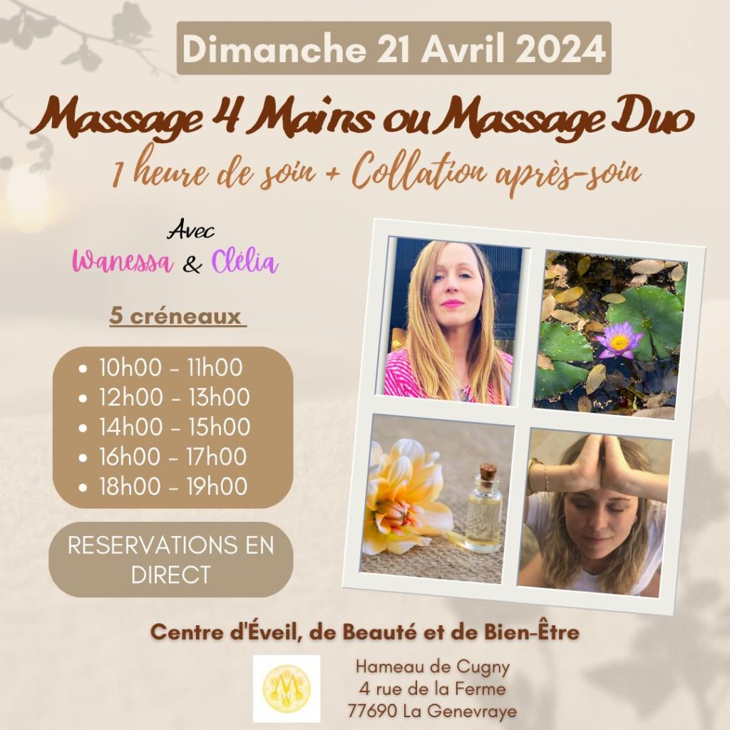 Beauté de l'Âme - Wanessa Hamel - Article - Message 4 mains ou Massage Duo