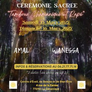 Beauté de l'Âme - Wanessa Hamel - Article - Cérémonie Sacrée - Tambour Chamanique et rapé